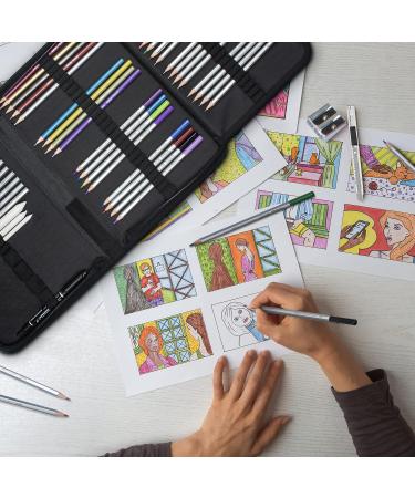 Bellofy 72 Pack Drawing Kit with 100 Sheets Drawing Pad | Art Supplies for Adults & Kids | Complete Drawing Set for Beginners | Ideal Drawing Kit for Kids 9-12 - Buy Online on GoSupps.com
