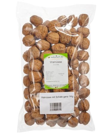 Naturix24 walnuts with shell whole bag pack of 2 (2 x 1 kg)