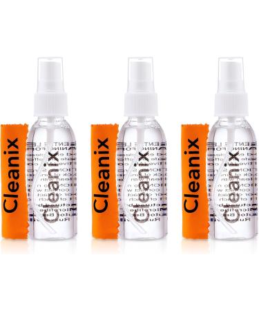 Alcohol Free Glasses Cleaner Kit (Set of 3) with (3) Microfiber Cloths - Eyeglass Cleaning Spray Bottle - Lens Cleaner in a Travel Kit - Also for Computer and Laptop Screens - Safe For All Lenses 60 ml (Pack of 3) - Buy Online on GoSupps.com