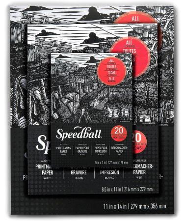 Speedball Printmaking Paper Pad - 5 x 7 White - High-Quality Artist Grade Paper - Buy Online on GoSupps.com