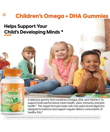 Doctor's Best Omega + DHA Kids Gummies - 90 Gelatin-Free Citrus Gummies - Buy Online on GoSupps.com