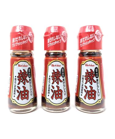 Hot Sesame Oil (Rayu Chilii Oil) - 1.09oz Pack of 3