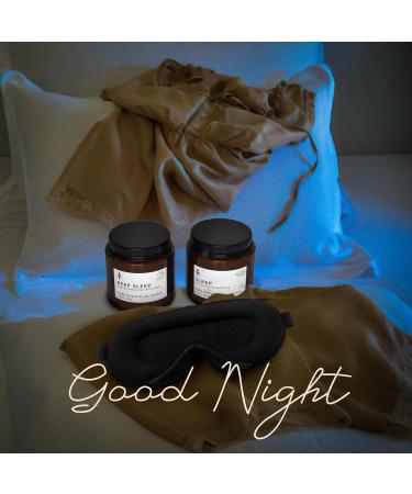 TRINIDa Aromatherapy Sleep Gift Set: Blackout Sleep Masks & Scented Candles for Perfect Sleep - Lavender & Chamomile, Stress Relief - 3D Eye Mask Included (Women & Men) - Buy Online on GoSupps.com