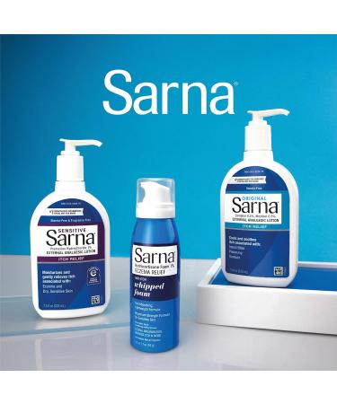 Sarna Eczema Relief 1.7 fl oz Whipped Foam with Maximum Strength Hydrocortisone - Moisturizing Treatment - Buy Online on GoSupps.com