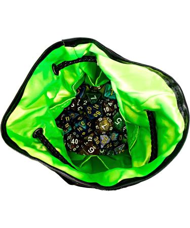 Large Dice Bag with 7 Complete Sets | Dragon DND Dice Bag & 49 Polyhedral Dice | Black Bag with Pockets - Buy Online on GoSupps.com