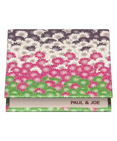 Paul & Joe Compact Case 033 - Autumn Collection - Multi-Colored Floral Printed - Sophisticated and Retro Look - Used for Pressed Blush