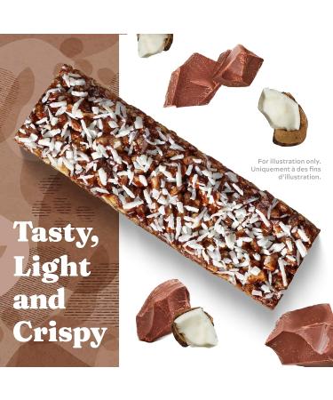 Simply Protein - Chocolate Coconut Crispy Bars - Plant Based Protein Bars - Low Carb Low Sugar High Fibre - 12g Protein 2g Sugar 7g Fibre - Vegan Gluten Free Non GMO Kosher - 4 Bars Chocolate Coconut 4 Count (Pack of 1) - Buy Online on GoSupps.com