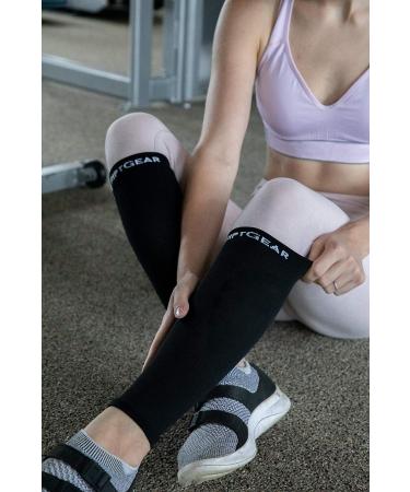 RiptGear Graduated Calf Compression Sleeves - Leg Support for Men and Women Medium - Buy Online on GoSupps.com