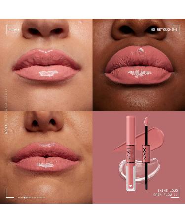 NYX Shine Loud Long-Lasting Liquid Lipstick & Clear Lip Gloss - Cash Flow 11 - Buy Online on GoSupps.com