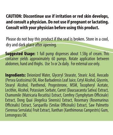 NaturalSlim Femme Balance Progesterone Cream for Women - Hormonal Balance & Menopause Support Skin Cream - 3.4 oz - Pack of 1 - Buy Online on GoSupps.com