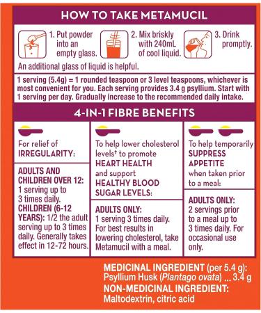METAMUCIL Powder with NO Added Sweetener 283g - Buy Online on GoSupps.com