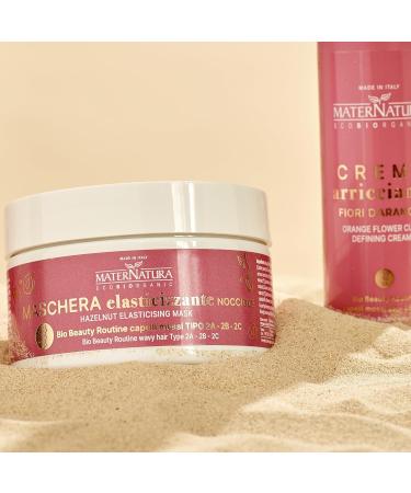 Maternatura Elasticizing Mask for Wavy Hair with Hazelnuts Anti-Frizz and Detangling Effect Organic Beauty Routine for Wavy Hair Made in Italy - 200 ml - Buy Online on GoSupps.com