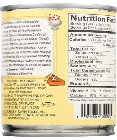 California Farms Sweetened Condensed Milk 14 OZ - Rich, Creamy, and Delicious - Buy Online on GoSupps.com