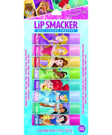 Lip Smacker Disney Princess Flavored Lip Balm Party Pack 8 Count Clear For Kids