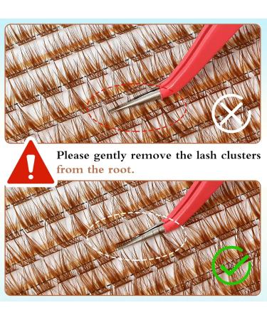 Brown Lash Extension Kit - 224pc D Curl Individual Lashes for DIY Salon Quality at Home - Buy Online on GoSupps.com