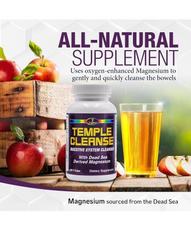 7 Lights Temple Cleanse|3-Pack Special, Magnesium, Oxygen-Based Colon Cleanse Detox, Relieves Occasional Constipation with No Gas or Bloating, Body Detox and Cleanse for Women & Men 120 Count (Pack of 3) - Buy Online on GoSupps.com