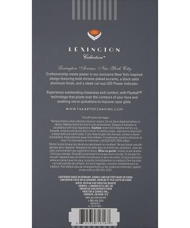 The Art of Shaving Men's Razor - Lexington Collection | Micro-Pulsations for Reduced Friction | Black Satin & Chrome Finish - Buy Online on GoSupps.com