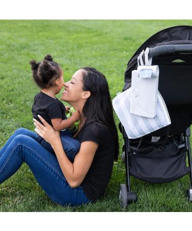 Ubbi Retractable On-the-Go Bag Dispenser for Baby Travel | Essential Diaper Bag Accessory | Lavender Scented | Perfect Baby Gift - Buy Online on GoSupps.com