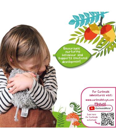 Curlimals Popsy Mouse | Interactive Soft Toy | Touch Responsive | Talks & Curls Into Ball | Grey - Buy Online on GoSupps.com