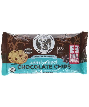 Equal Exchange Organic Chocolate Chips Semi Sweet, 10 oz