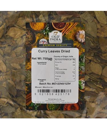 Old India Dried Curry Leaves 750g - Authentic Indian Spice | Pack of 1 - Buy Online on GoSupps.com