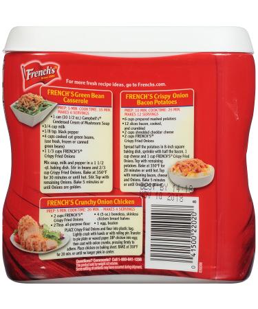 French's Original Crispy Fried Onions 6 oz - Crunchy and Delicious Toppings for Salads and Recipes - Buy Online on GoSupps.com