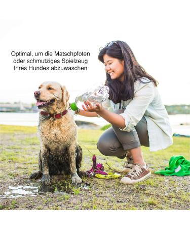 Kurgo Mud Dog Travel Shower - Silicone Attachment for PET Bottles (473ml to 2L) - Dishwasher-Safe Green - Perfect for Dogs - 1 Piece - Buy Online on GoSupps.com