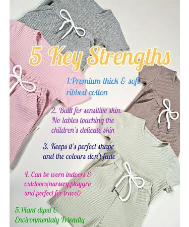DreamBuy 20 Colours Ribbed Pyjama/Tracksuit/Loungewear | Unisex Baby to Adult Sizes | Taupe 6-12 Months - Buy Online on GoSupps.com