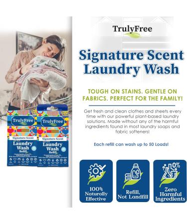 Truly Free Signature Scent Non-Toxic Laundry Wash Refills 4 OZ - Eco-Friendly & International Shipping - Buy Online on GoSupps.com