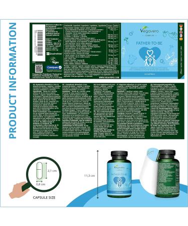 Male Fertility Supplement | Vegavero | 120 Capsules | Conception Vitamins for Men with Maca, Tribulus, Zinc, L-Arginine & More | Vegan - Buy Online on GoSupps.com