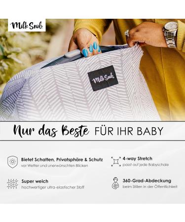 Buy MILK SNOB 5-in-1 Multifunctional Baby Carrier | Herringbone | Stroller Sun Protection & Breastfeeding Top | International Shipping - Buy Online on GoSupps.com