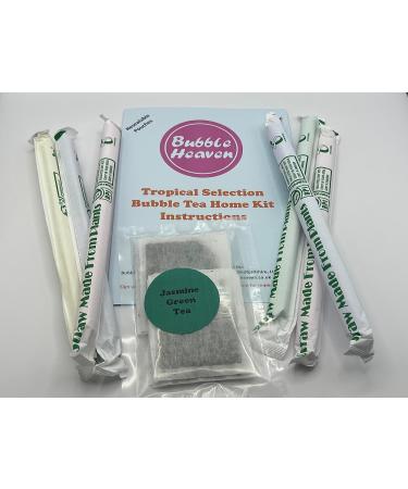 Bubble Heaven Fruity Tropical Boba Bubble Tea Kit - Make 6-9 Extra Large Drinks at Home | 1 Pack - Buy Online on GoSupps.com