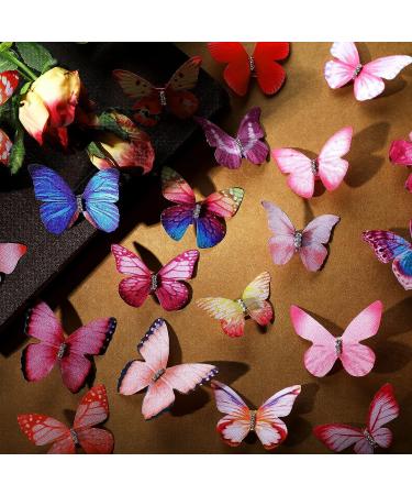 18-Piece 3D Butterfly Hair Clips with Diamond Crystal - Delicate Hair Accessories for Girls and Women - Perfect Birthday Gifts - Buy Online on GoSupps.com
