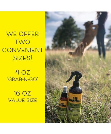 Dog Whisperer Tick & Flea Repellent 4 oz - All-Natural, Extra Strength Formula for Dogs & Their Owners - Buy Online on GoSupps.com