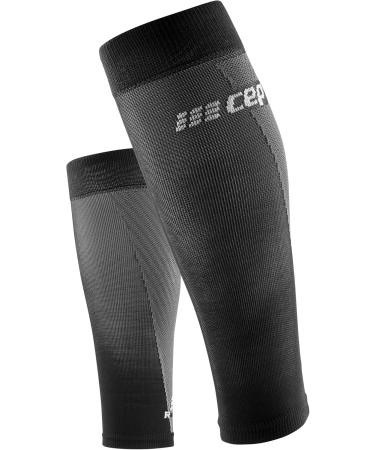 CEP Men's Ultralight Calf Sleeves - Breathable Compression Socks (Black/Grey Size L) for Enhanced Performance - Buy Online on GoSupps.com