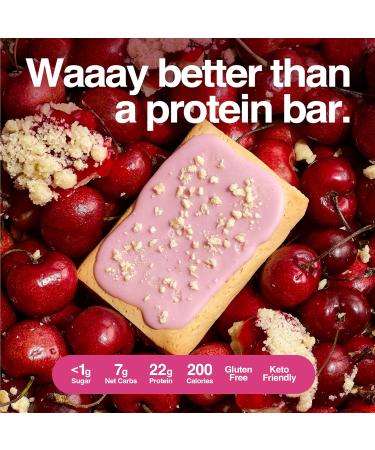 Legendary Foods 22g Protein Pastry 0g Added Sugar Low Carb Gluten Conscious Keto Snack Ideal for Glucose Management Includes Whey Protein Isolate 8 Pack Cherry Crumble Frosted Cherry Crumble - Buy Online on GoSupps.com