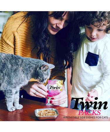 INABA Twin Packs for Cats | Grain-Free Shredded Chicken & Broth Gele Side Dish | 22.4 Ounces Total (16 Servings) Tuna, Chicken & Scallop Recipe - Buy Online on GoSupps.com