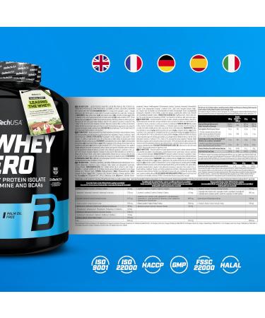 BioTechUSA Iso Whey Zero | Premium Whey Protein Isolate | Grass-Fed | Enzyme-Free | Sugar- and Gluten-free 1816 g Pistaches - Buy Online on GoSupps.com