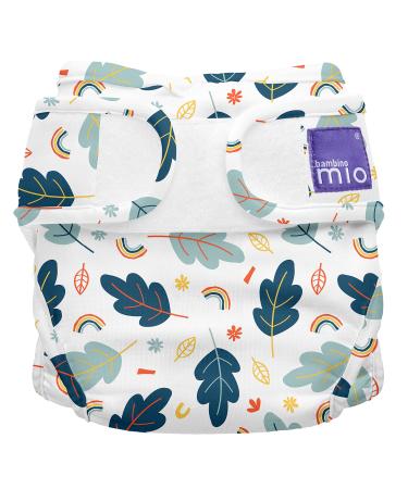 Bambino Mio Mioduo cloth diaper cover colorful leaves size 1 ( 9Kg)