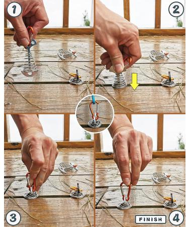 NACETURE Aluminum Tent Rope Tightener with Clips - 10 Pack | Cord Adjuster Tensioners for Outdoor Camping Tents - Buy Online on GoSupps.com