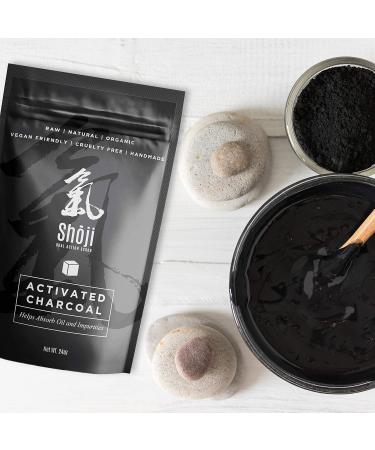 Shoji All Natural Dual Action Activated Charcoal Face & Body Scrub - Exfoliate & Detoxify for Glowing Skin | International Shipping Available - Buy Online on GoSupps.com