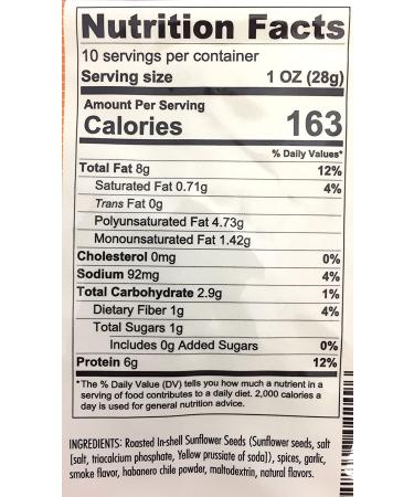 Smoked Habanero Sunflower Seeds 3 PACK - Bold Seasoned Flavor - 24oz (1.5lb) Pack of 3 - Buy Online on GoSupps.com