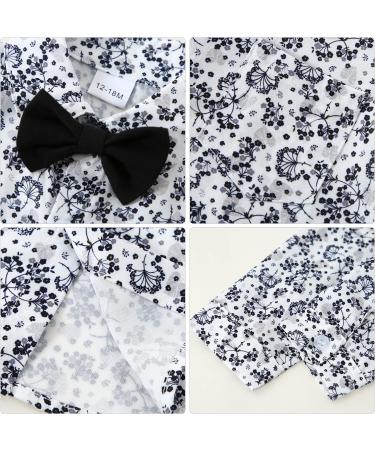 ZOEREA Baby Boy Gentleman Tuxedo Outfit Set | Formal Shirt, Pants, Vest, Bowtie | 3-4 Years - Buy Online on GoSupps.com