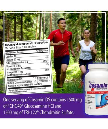 Nutramax Cosamin DS Joint Health Supplement - 210 Capsules for Men & Women, Glucosamine & Chondroitin Formula - Buy Online on GoSupps.com