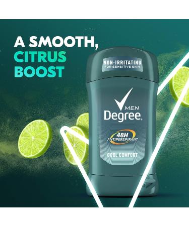 Degree Men Original Antiperspirant Deodorant for Sensitive Skin - Cool Comfort 2.7 oz | Long-lasting Protection - Buy Online on GoSupps.com