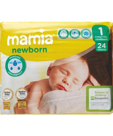 ALDI Mamia Newborn Nappies Size 1 - 48 Nappies (2 Packs of 24) - Buy Online on GoSupps.com