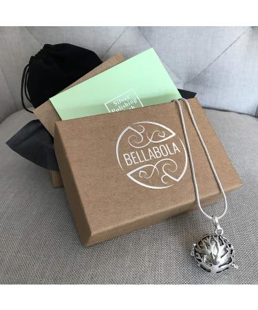 Silver Tree of Life Harmony Ball Necklace Kit - Mexican Bola Pregnancy Gift - Buy Online on GoSupps.com