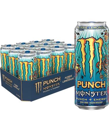 Monster Energy Punch Aussie Style Lemonade 473mL Cans Pack of 12 & Ultra Strawberry Dreams 473mL Cans Pack of 12 - Buy Online on GoSupps.com