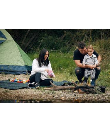 Large Waterproof Windproof Stadium Blanket - Green Check | 350 GSM Quilted Fleece | Down Under Outdoors - Buy Online on GoSupps.com