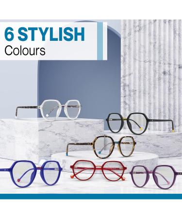 Buy 4SHADES Blue Light Blocking Glasses - Stylish Round Frames for Men & Women | Reduce Eye Strain for Gaming & Screen Use | Midnight Noir - Buy Online on GoSupps.com